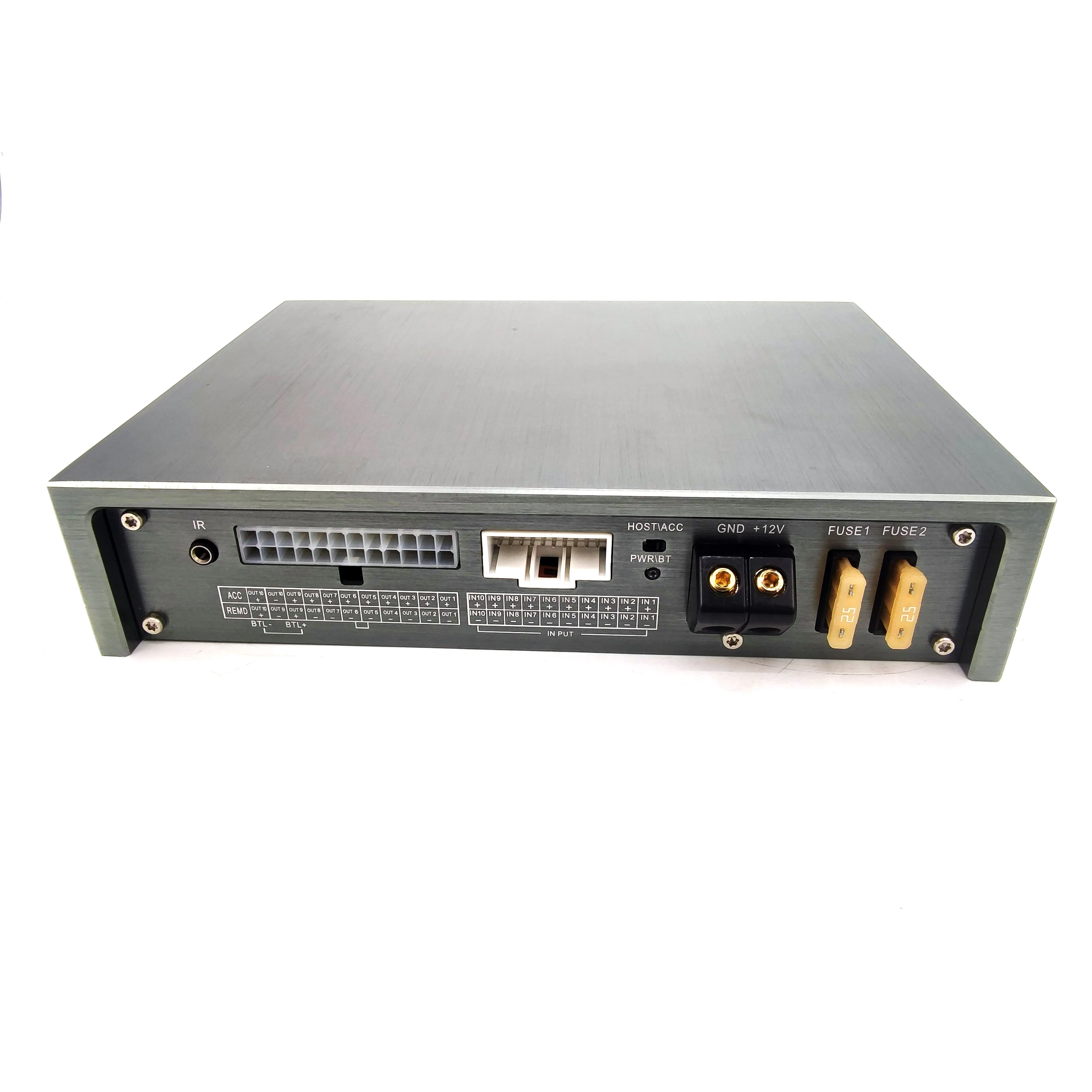 Hot Selling 12 Channel Class AB DSP Auto Amplifier Subwoofer Audio Power Amplifier with Android IOS App Control High Crossover
