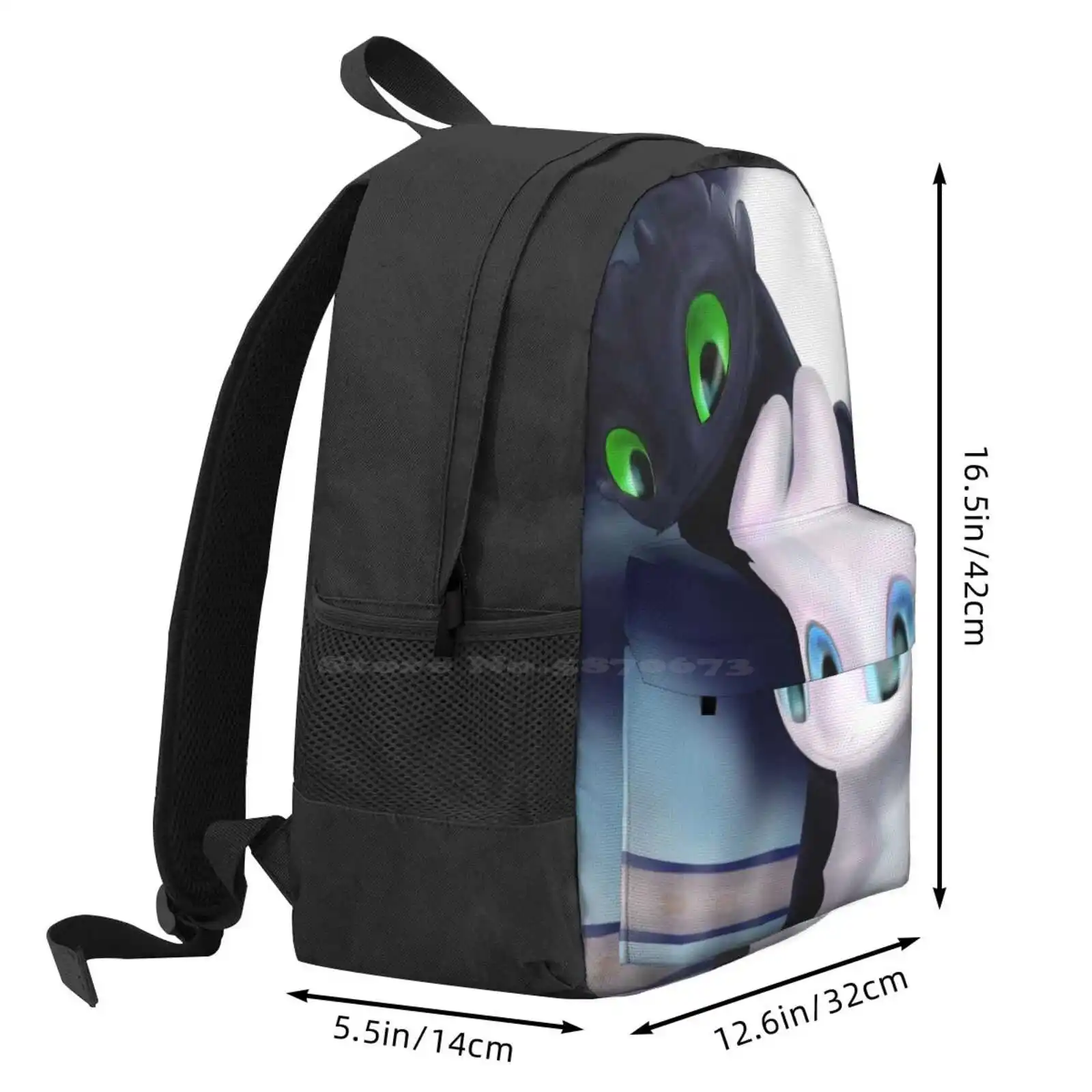 Krokmou And Light Fury Hot Sale Schoolbag Backpack Fashion Bags Krokmou Light Fury Night Fury Hidden World Hidden World