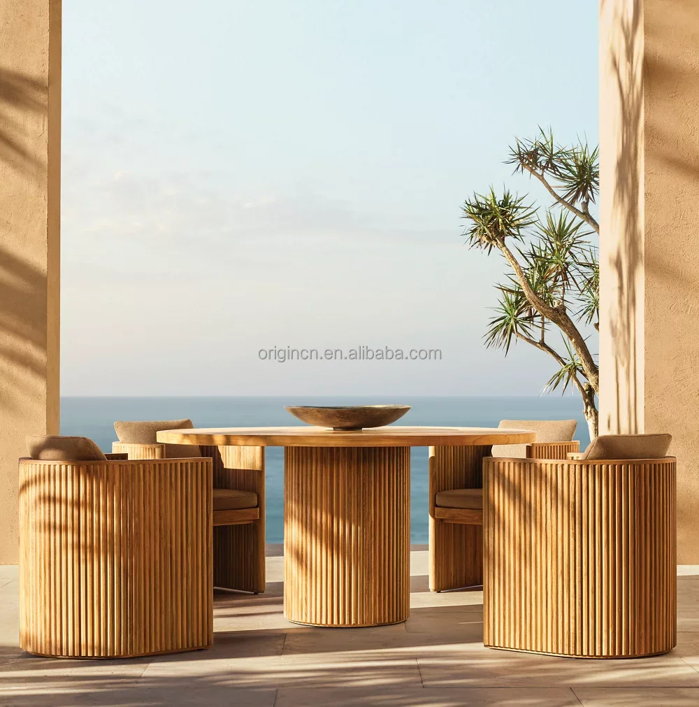 

Modern Design Teak Outdoor Single Chair Solid Wood Furniture for Dining Lounge Garden Patio Restaurant Park