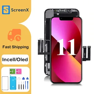 OLED untuk Iphone 11 Layar 6.1 Inci Layar Pengganti Ponsel 11 Rakitan Digitizer Layar Tampilan LCD dengan Alat Perbaikan 10 tampilan iphone 8 penjualan terbaik - №