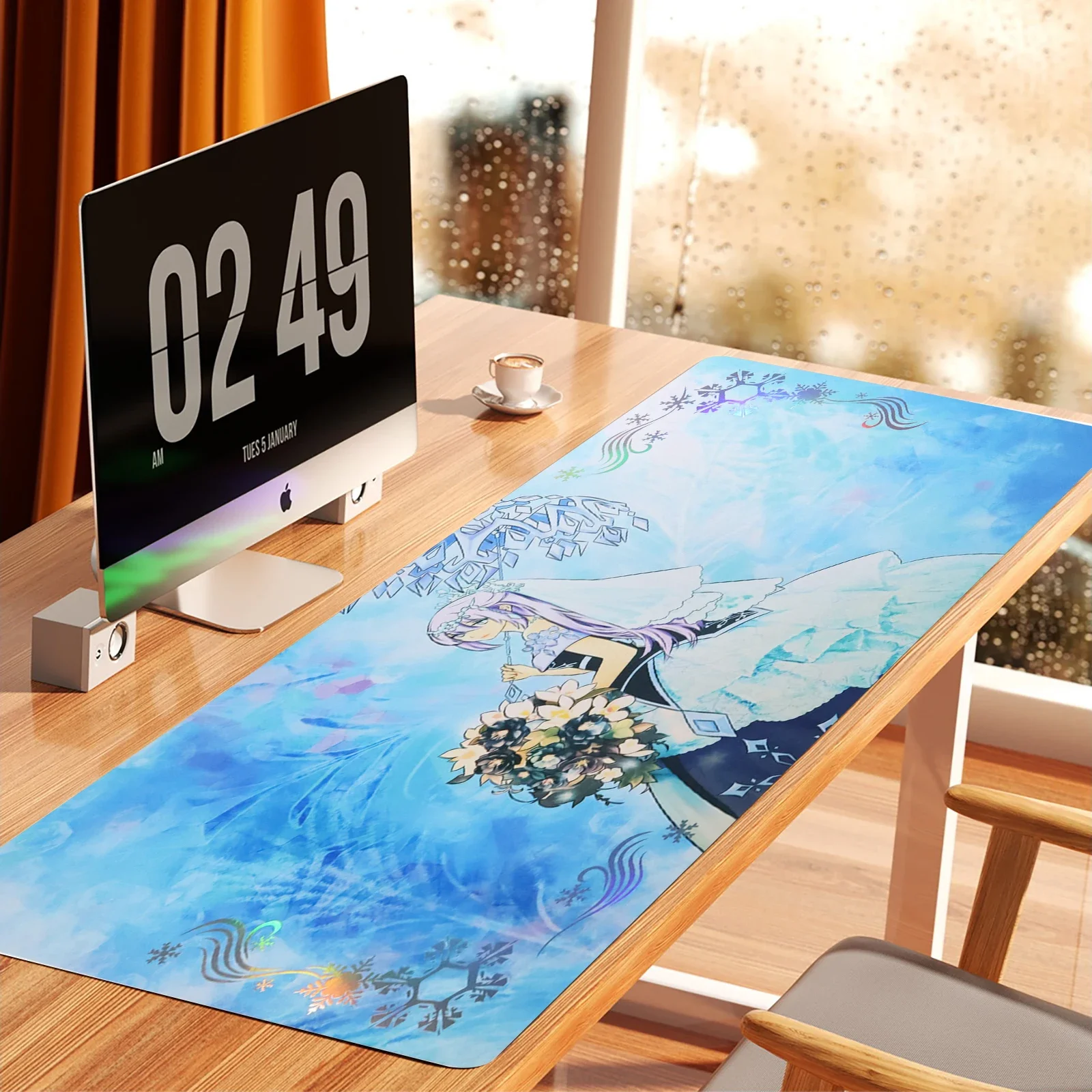 YuGiOh DIY Foil Holographic Playmat Table Mats Teardrop The Rikka Queen Ranking Shinny Game Mat Mouse Pad Custom +Storage Bag