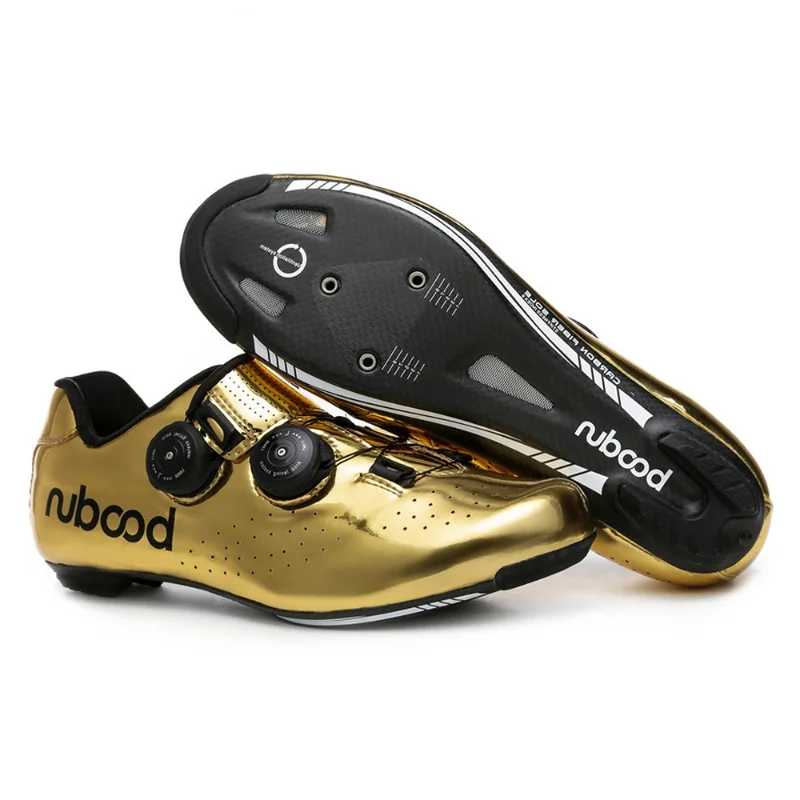 

Cycling Sneaker Gold-colored Road Bike Shoes Men Fashion Breathable Cycling Shoes Zapatillas Ciclismo Cleat Non-slip Footwear