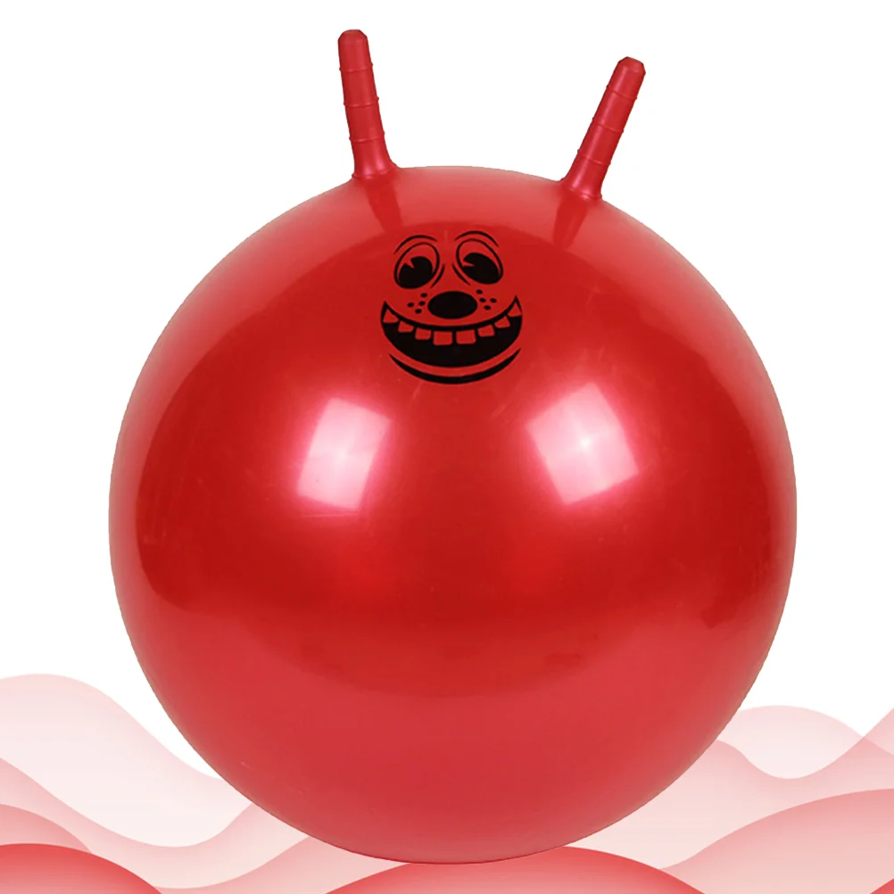 1pc Verdickte Springenden Ball Aufblasbare Übung Ball Springen Ball Bouncy Ball Griff Ball für Kindergarten Kinder (Zufällige Farbe