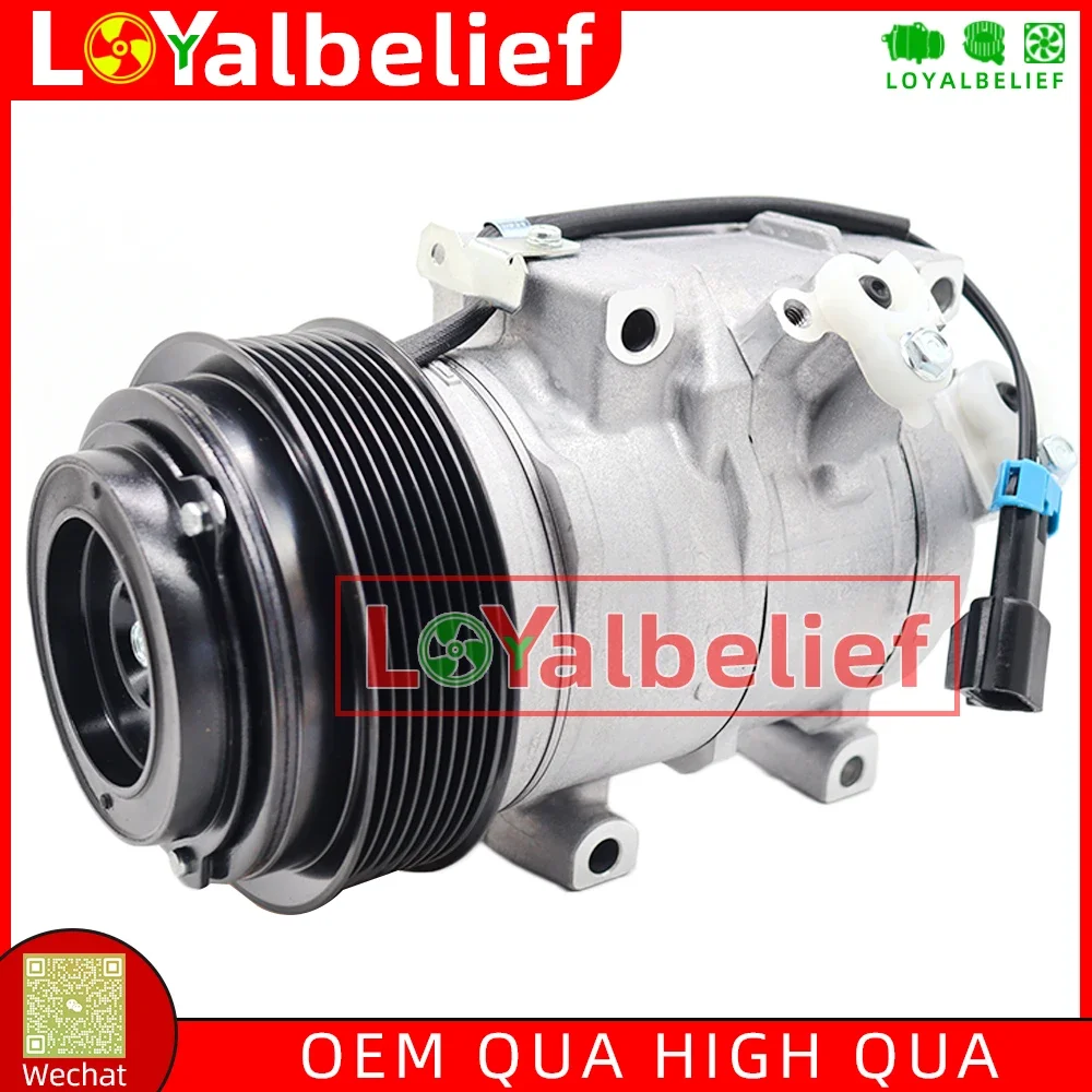 10SRE18C AC Compressor For John Deere 4472801650 RE502697 RE284680 SE502697 DCP99520 12V 8PK