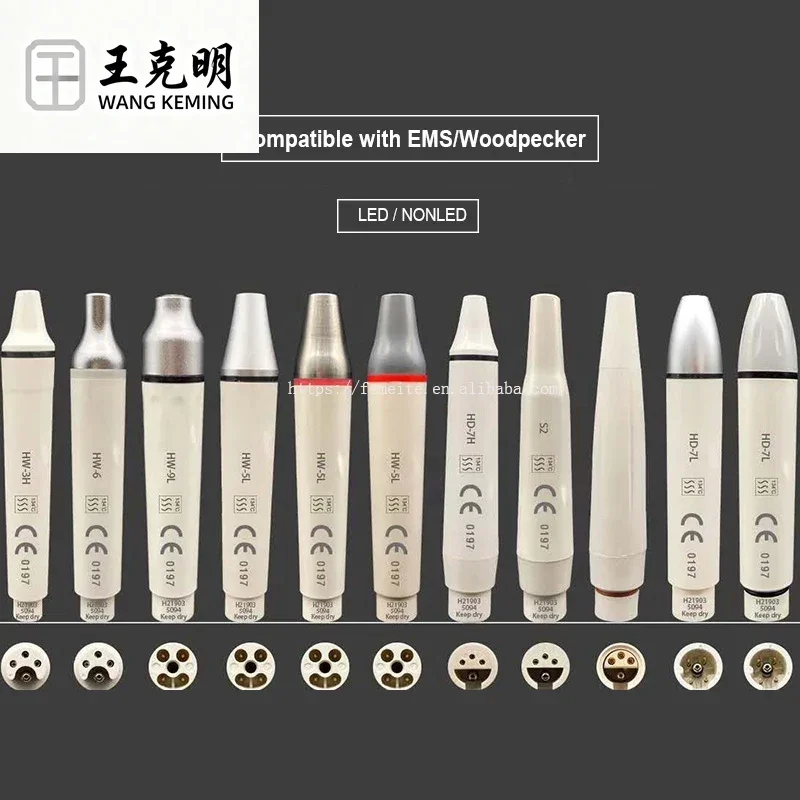 Wood-pecker den tal Scaler Handpiece 3h/5l/7l/7h/s2 With Scaler Tip den tal Scaler Handpiece