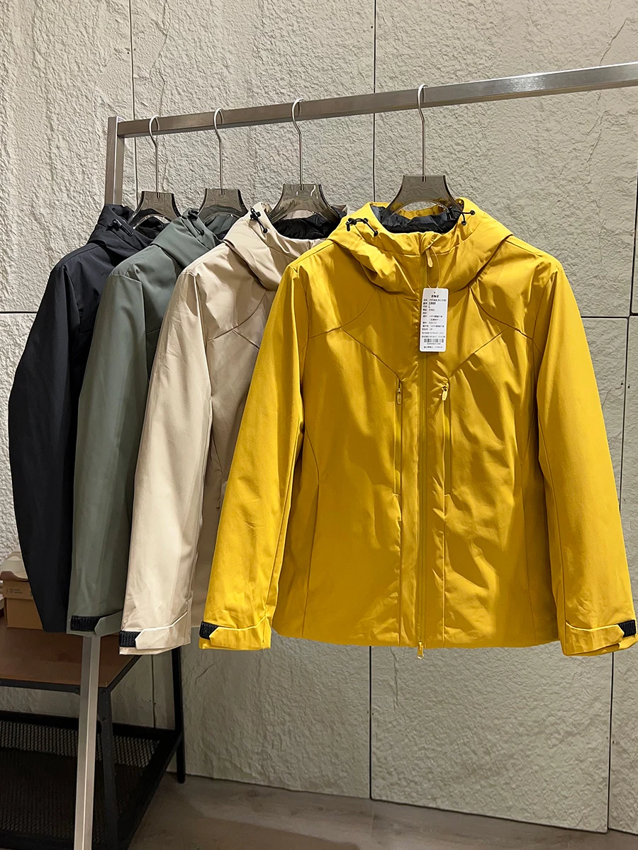 

Men's P Cotton Hooded Jacket Windproof Water-resistant Warm Autumn Winter Polyester Fiber Zipper Closure Standard Fit Casual