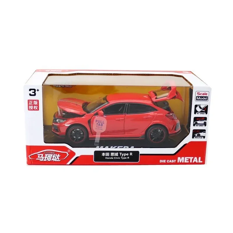 1:32 HONDA CIVIC TYPE-R Diecasts Toy Vehicles Metal Car Model Car Collection Toys for Children Christmas Gift A109