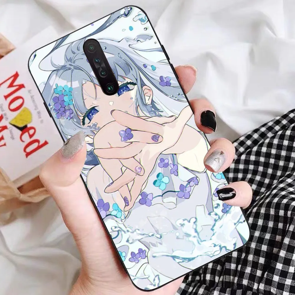 Coque de téléphone Anime Girl pour Redmi, 5, 6, 7, 8, 9, 10 Plus Pro, 6, 7, 8, 9 A, GO, K20, K30, K40 Pro Plus, F3, mignon