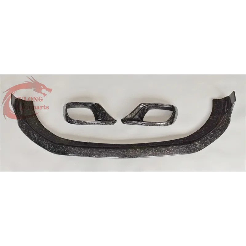 

For Mercedes-Benz S-Class W222 2018-2019 B Style Forged Carbon Fiber Lip Front Bumper Vent Diffuser Rear Spoiler