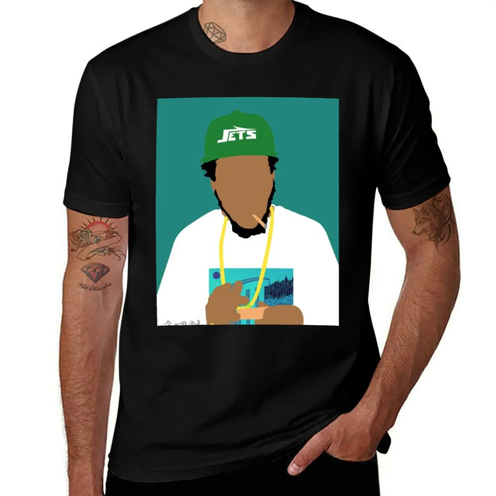 Футболка Curren$y для больших и высоких людей, базовая модель