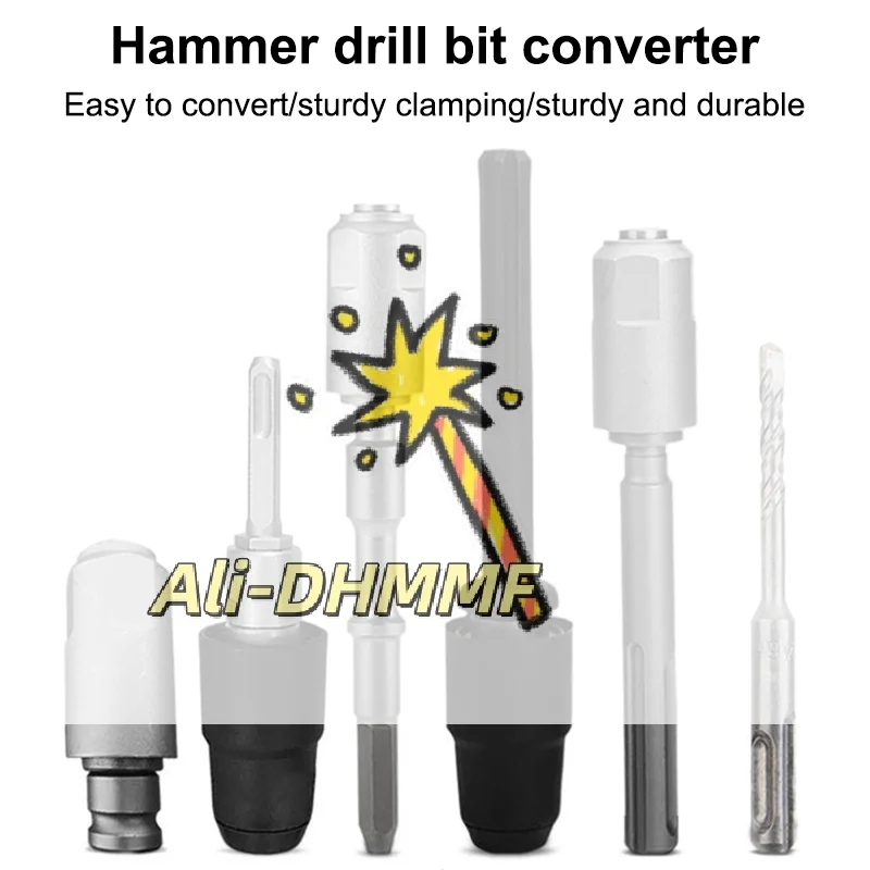 SDS-PlusからSDS-Maxへのアダプター - 炭素鋼ロータリーハンマーコンバーター、耐衝撃シャンクで省力化された穴あけを実現