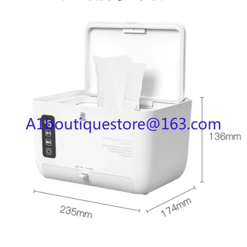 Thermostatic baby wipes heater distributor