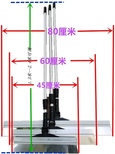 Special scraper for scraping the top of spray coating machine Multi-purpose putty knife Three-purpose telescopic