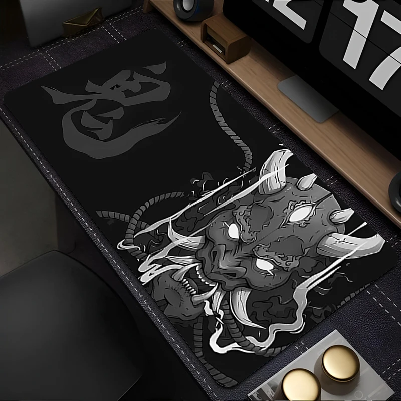 

Gaming Mouse Pad Japan Samurai Warrior Desk Mat Gamer Professional Premium Cool Mousepad Speed Control Accessories Keyboard Pad