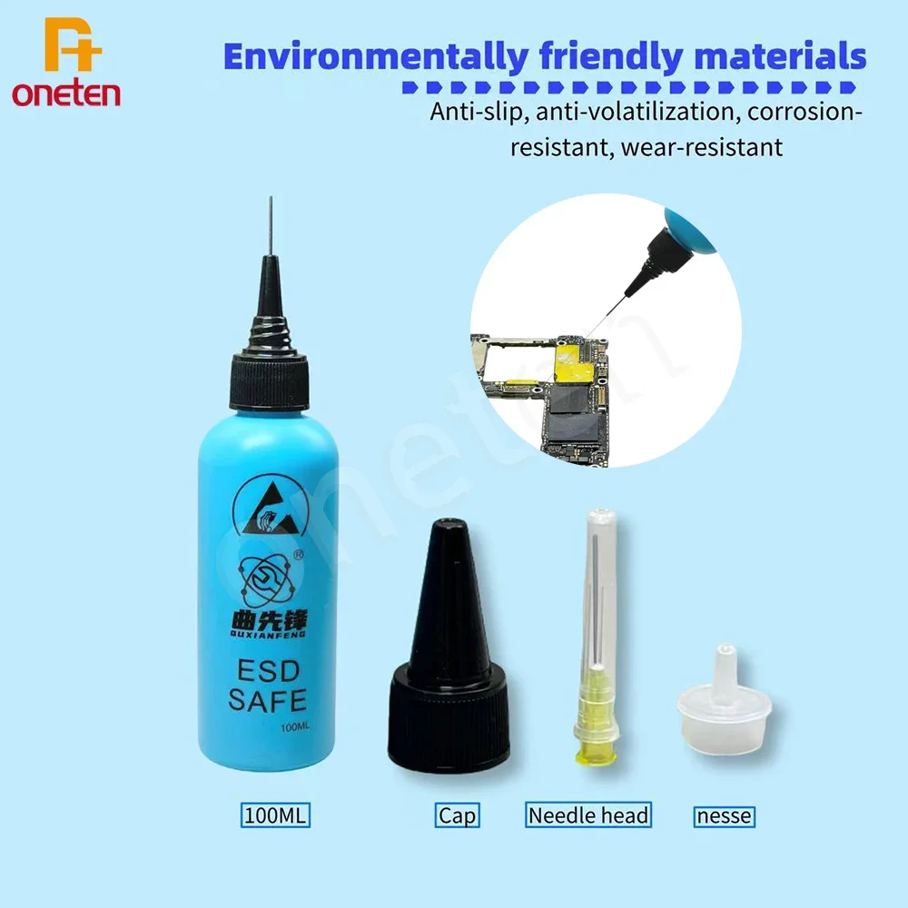 ESD Dispenser Plastic Solvent Bottle 60ML High Quality Leak Proof Needle Bottle for Glue Removal Liquid Flux Rosin Bottle Tools