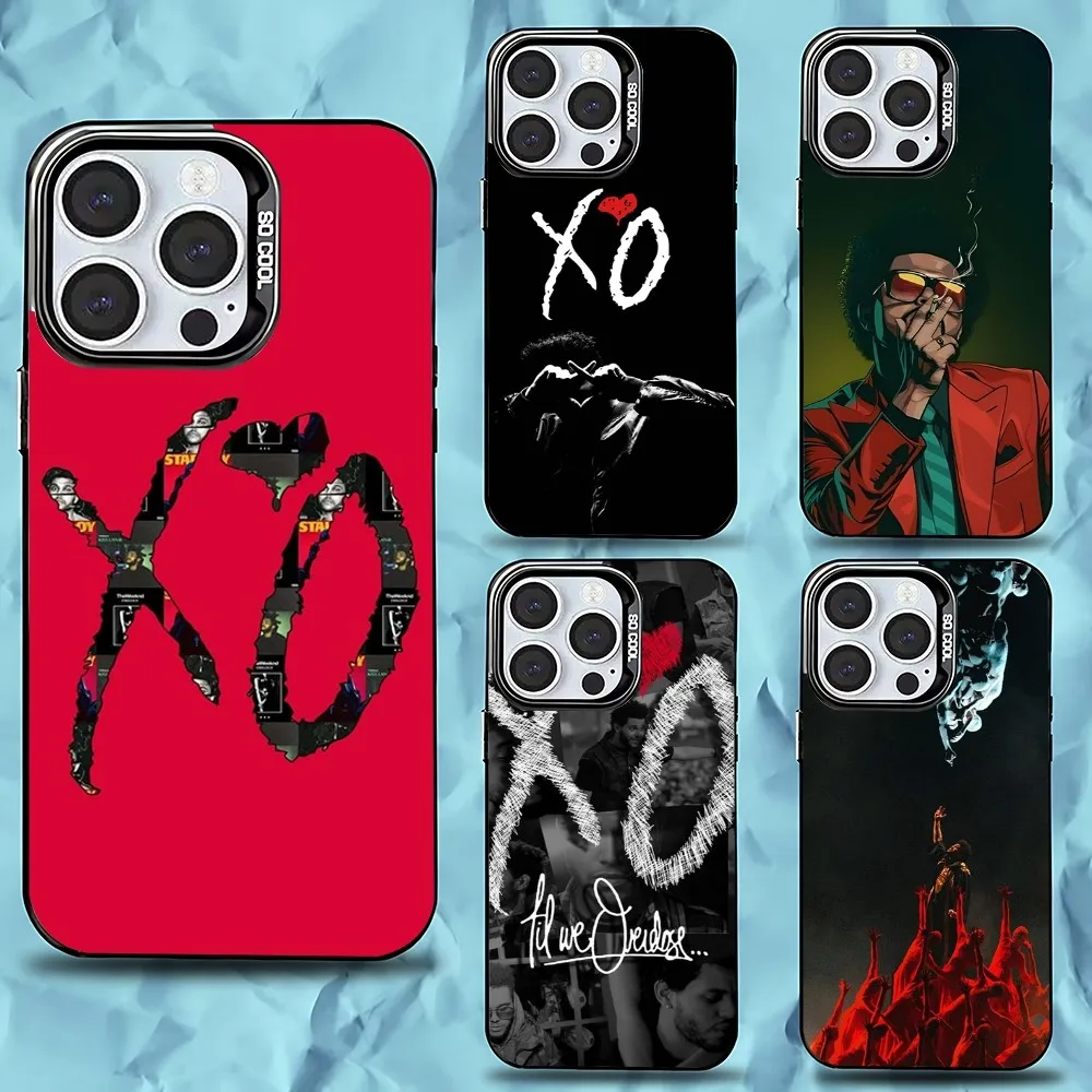 

The W-Weeknd XO Phone Case For iPhone 16,15,14,13,12,11,Pro,Max,Plus,Mini,XS,SE Anti Fall Black Matte Hard Bumper