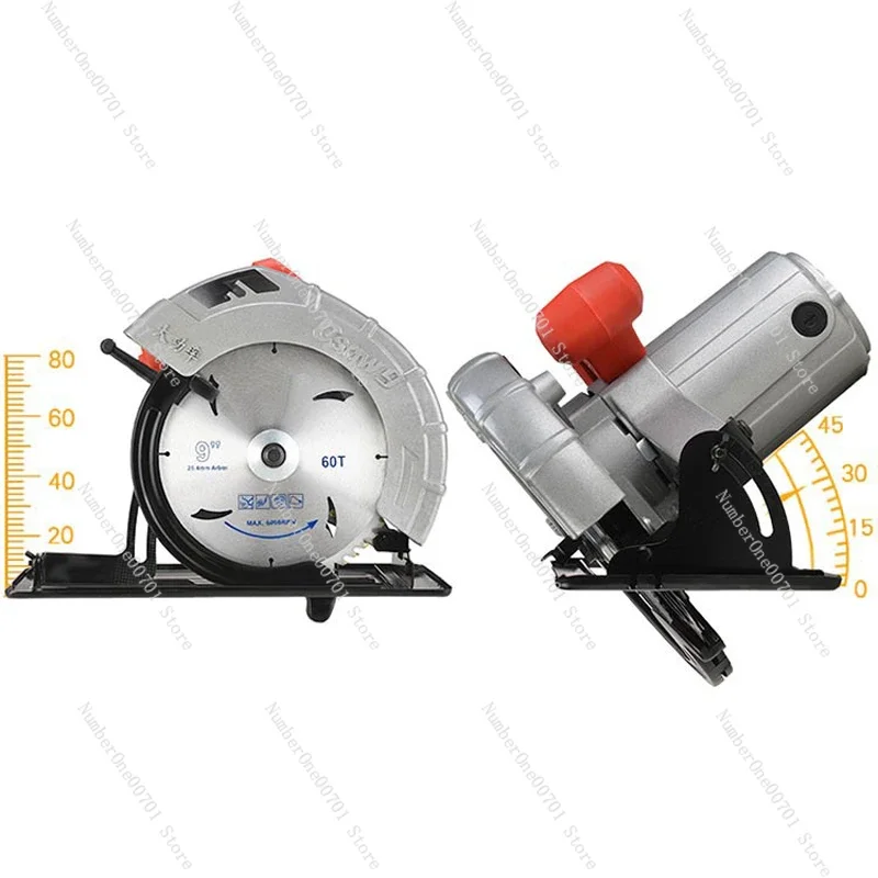 9 بوصة منشار دائري كهربائي المحمولة النجارة متعددة الوظائف قطع الوجه الجدول المنشار منشار دائري كهربائي آلة 220 فولت #5