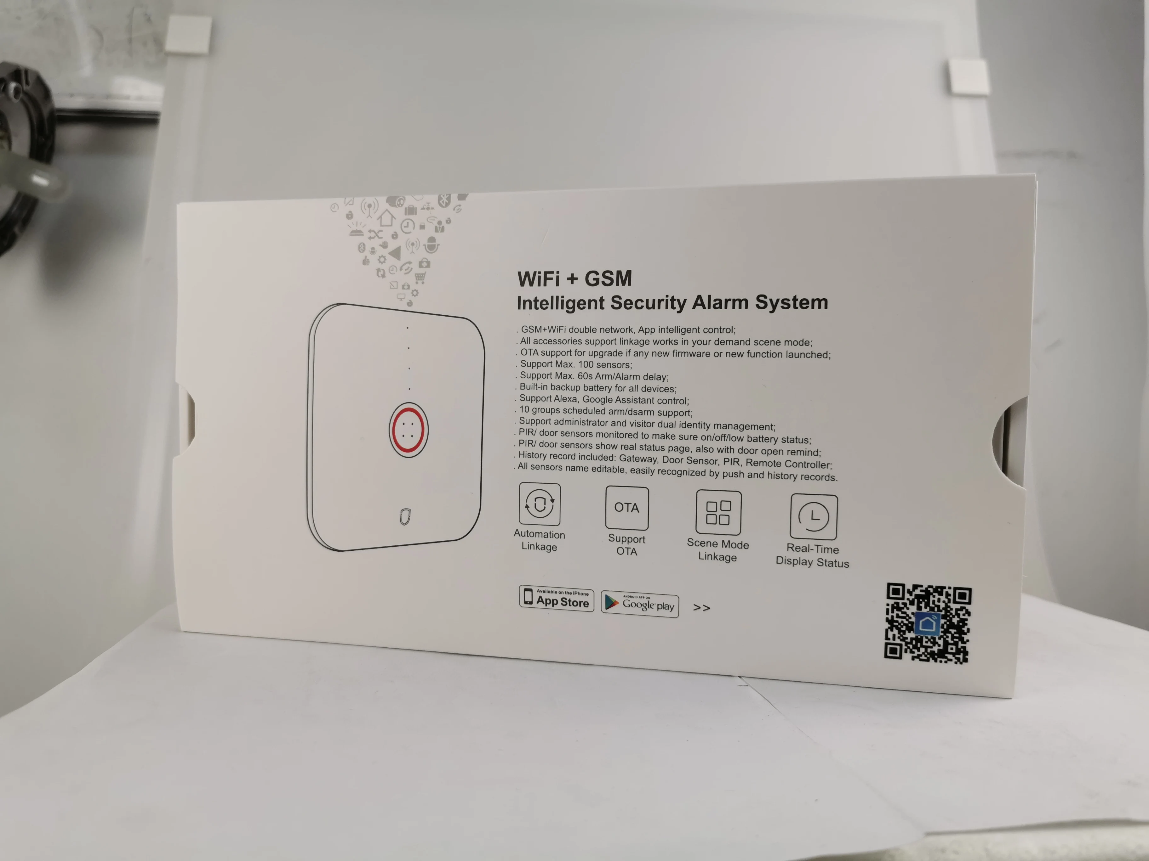 Smart Home Tuya 4G GPRS GSM CE Certified Multi-Frequency Burglary Alarm Monitoring Center Receiver 3-Year Warranty APP Support