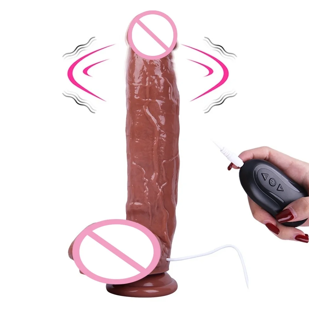 

30cm Realistic Vibrating Dildo with Powerful Sucker Real Glans and Raised Testicles Powerful Multi Vibration Adult Gay Toys