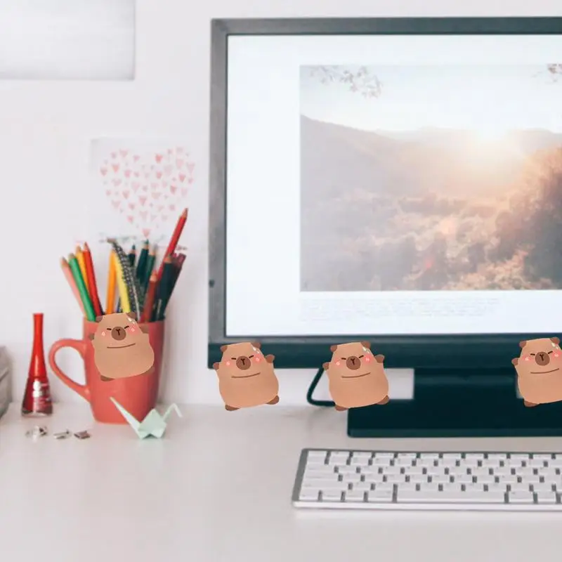 Cartoon Capybara Sticky Notepads Creative & Vivid Sticky Notes Memo Pads Note Pads & Memo Pages Multi-Purpose Use For Home