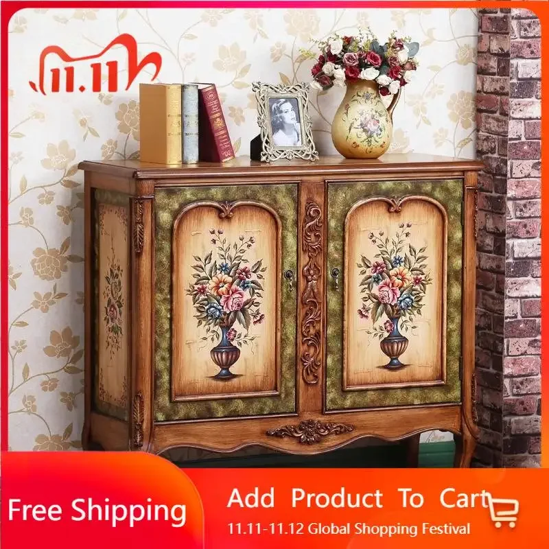 

Ergonomic Japanese Living Room Cabinets Green Classic Solid Wood Living Room Cabinets Storage Unique Vitrina Trendy Furniture