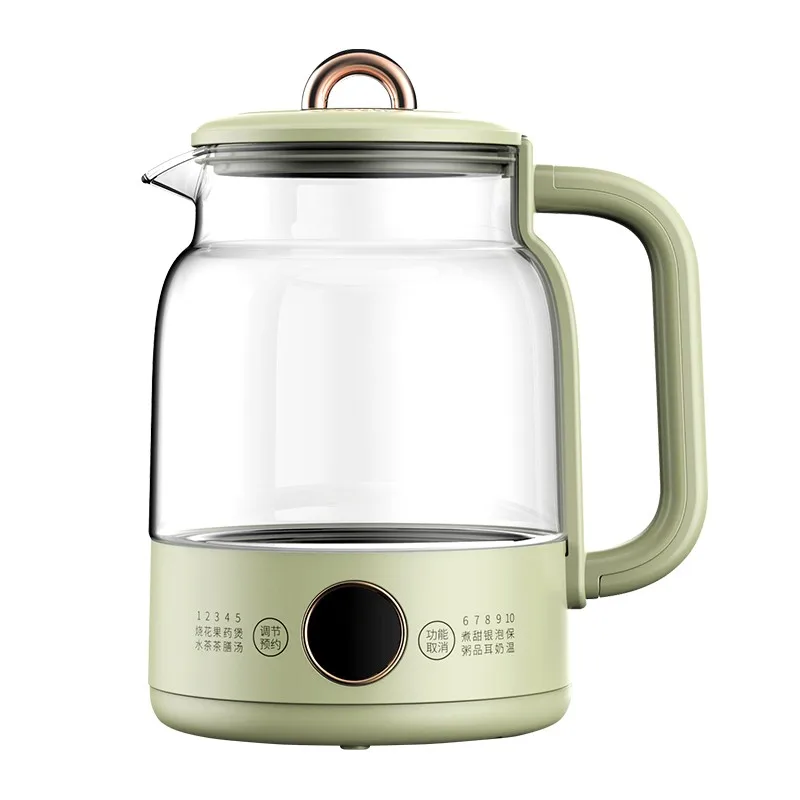 Hot Selling Electric Glass Kettle Office and Household Multi-Functional Health Tea Boiling and Stew Keep Warm Feature