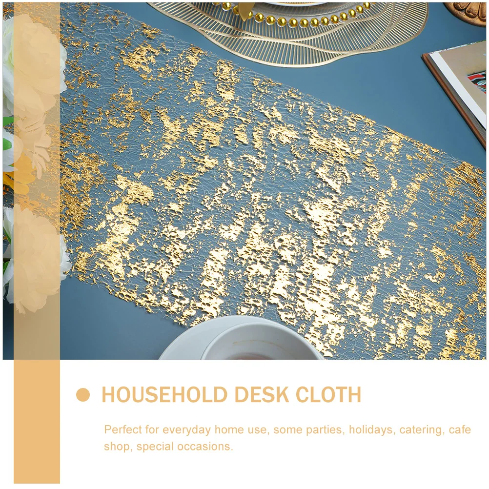 

Luxury Runner Elegant Design for Cafe Restaurant Home Decorative Table Cover Daily Use Polyester Cloth