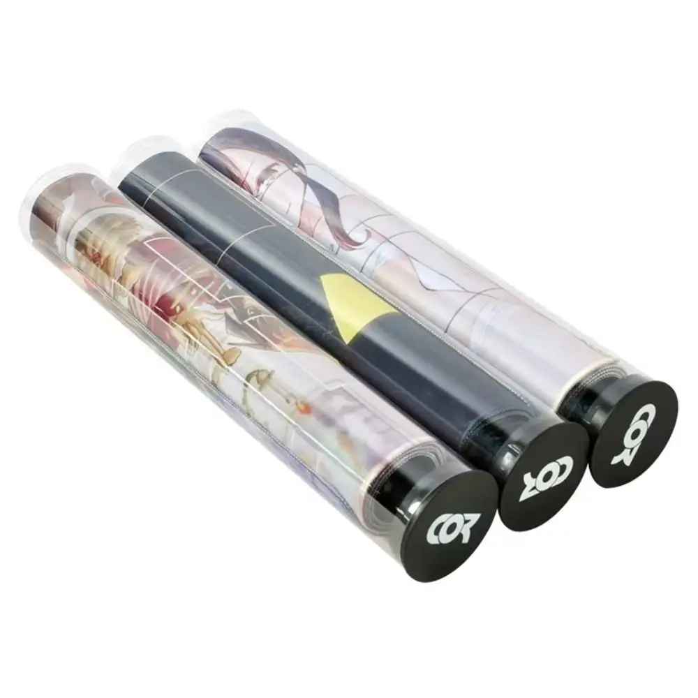 Transparent Games Pad Canister Card Holder Telescopic Gaming Mat Storge Tube Protective Case Cylinder GameMat Protecter