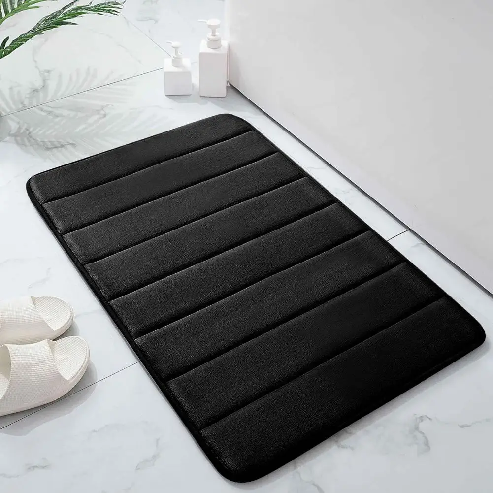 

Soft Coral Fleece Bath Mat Anti-slip Bath Mat Soft Absorbent Coral Fleece Bath Mat Set Non-slip Quick Dry U-shaped for Bathroom