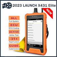 LAUNCH X431 Elite Car Full System Diagnostic Tools Auto OBD OBD2 Scanner Active Test ECU Coding Multilingual Free Update Online