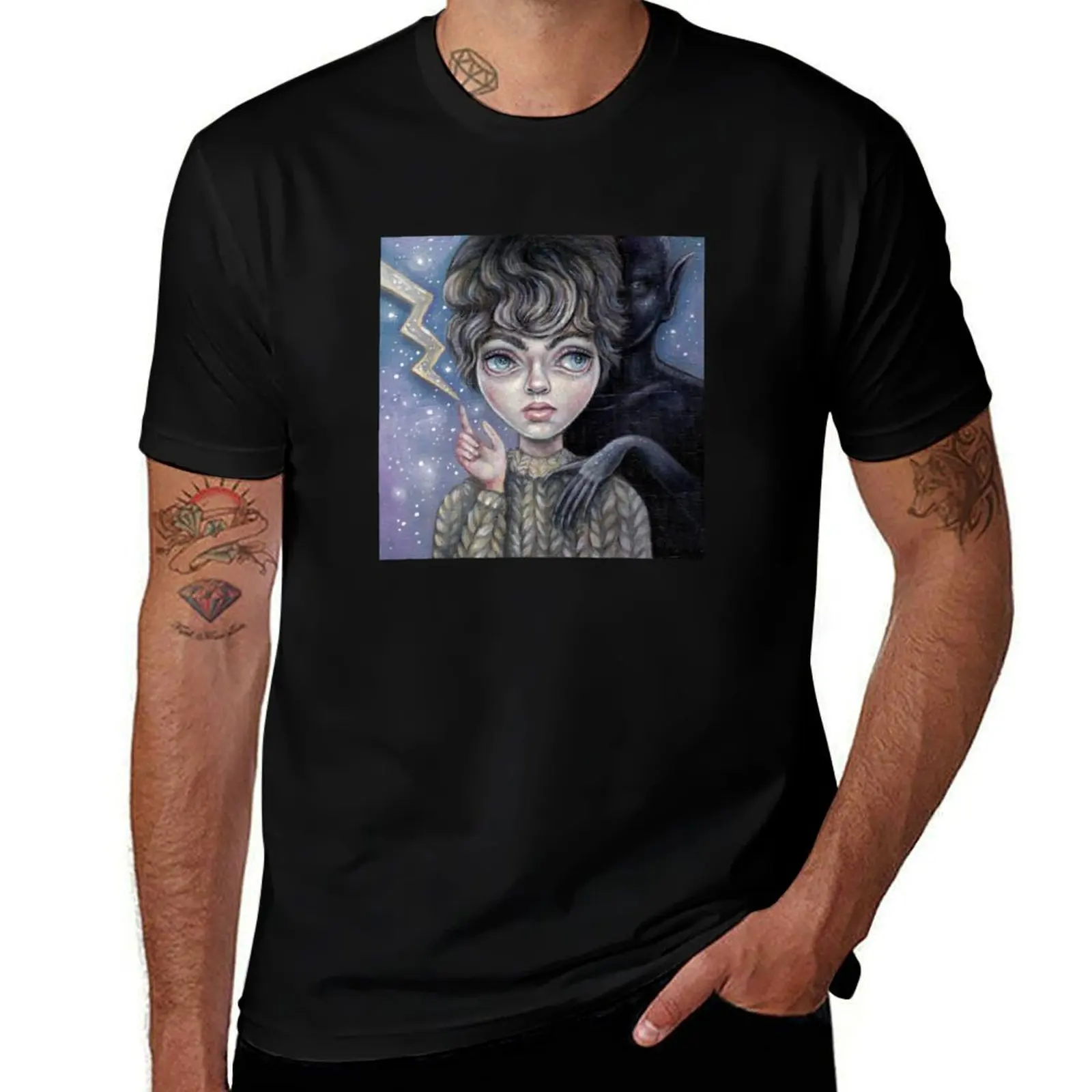 Back Off Creep, I'm Stronger Than You Think T-Shirt Art Pattern Printed Casual Top T-Shirt