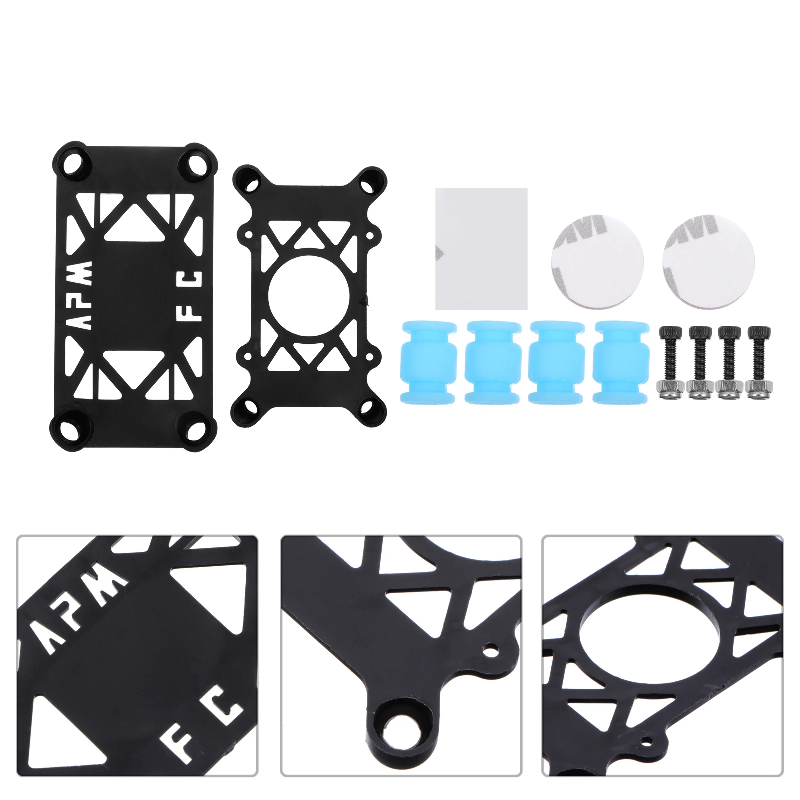 

Plastic Vibration Damping Mounts Shocks Absorber Boards Anti-vibration Plate for Drone Flight Controller Action Camera Easy