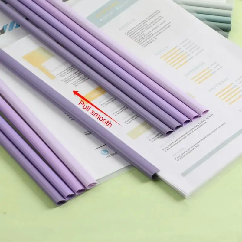 10 % 60 tấm Bộ bảo vệ giấy bán nhựa với thanh trượt, rõ ràng các thư mục báo cáo để tiếp tục tài liệu tệp k1kf