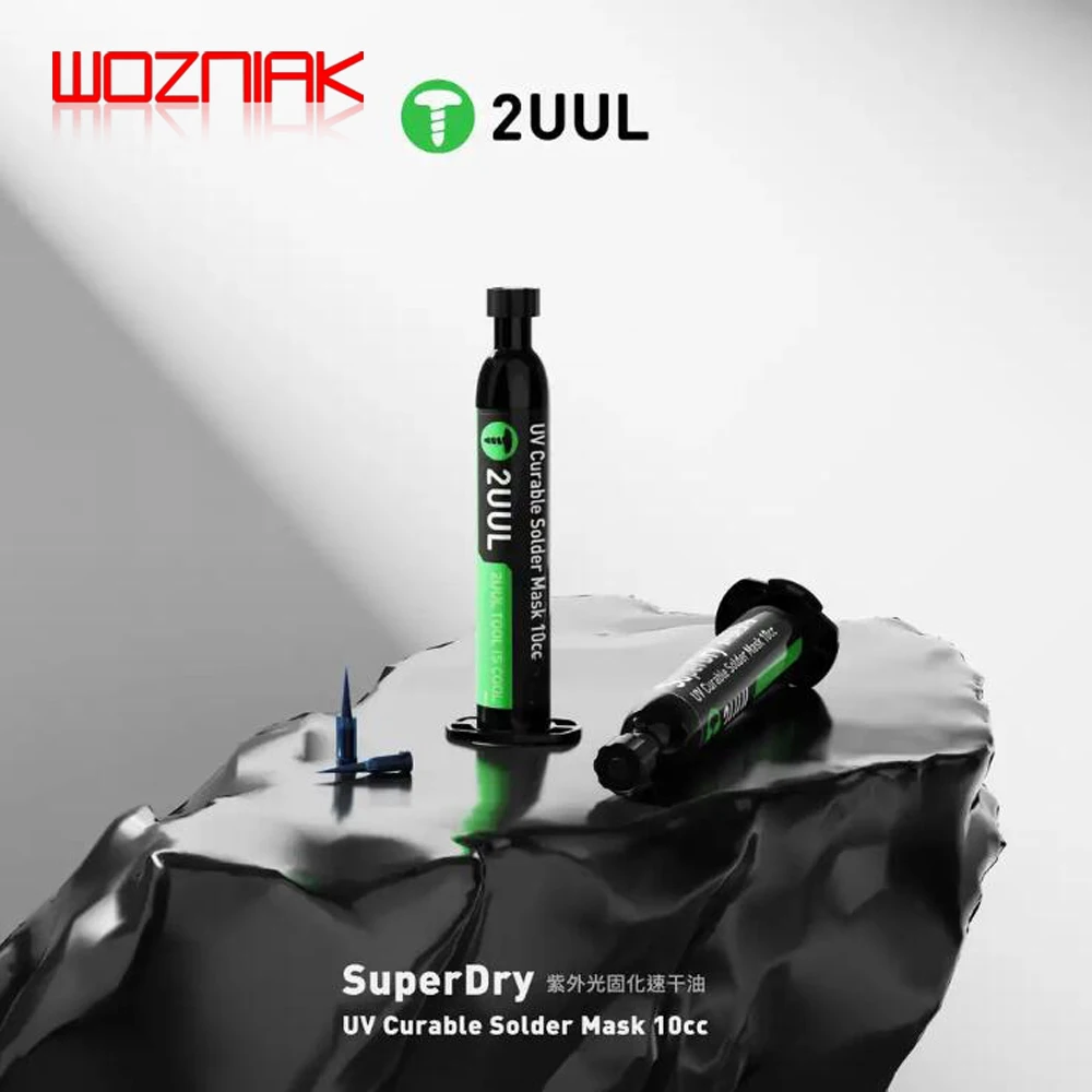 2UUL SC55 SuperDry UV Curable Solder Mask 10CC For Mobile Phone Repair Jumping Wire Quick Dry Curing Welding Paste Flux Oil