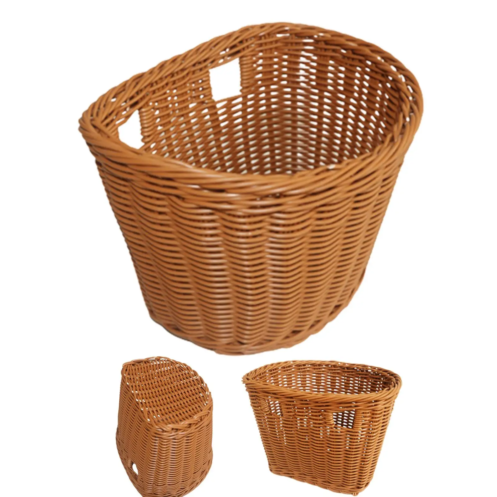 Shaped Basket, Handlebar Storage Bike Basket, Hand Woven Bike Front Basket for Kids Children