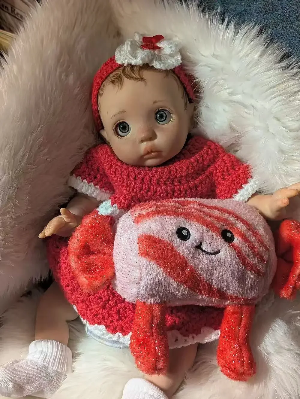 EGO Customized Limited Supply 16inch Reborn Baby Peeka With Hand Painted Hair Already Finished Doll Christmas Gift