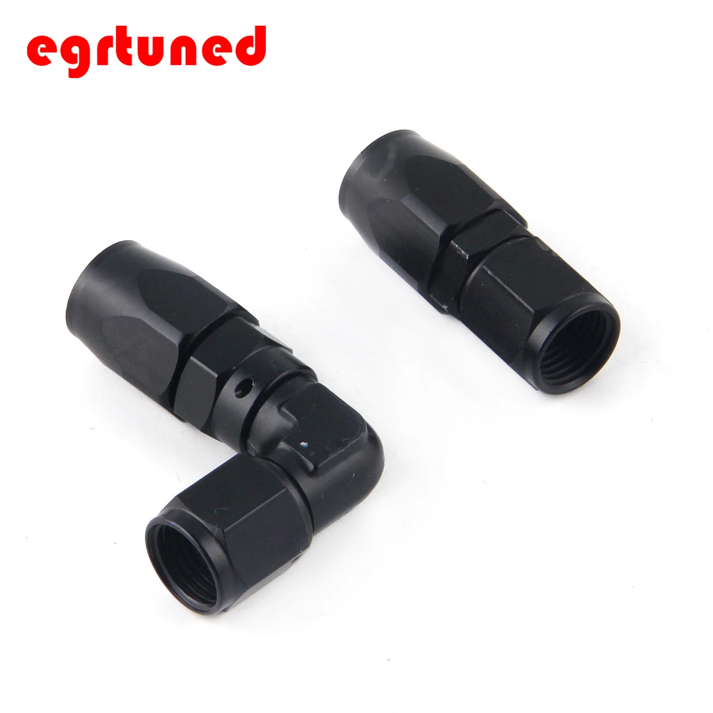 Aluminum AN4 6 8 10 forged type swivel Hose End Fitting Adapter Oil cooler Fuel Line Straight 90 Degree