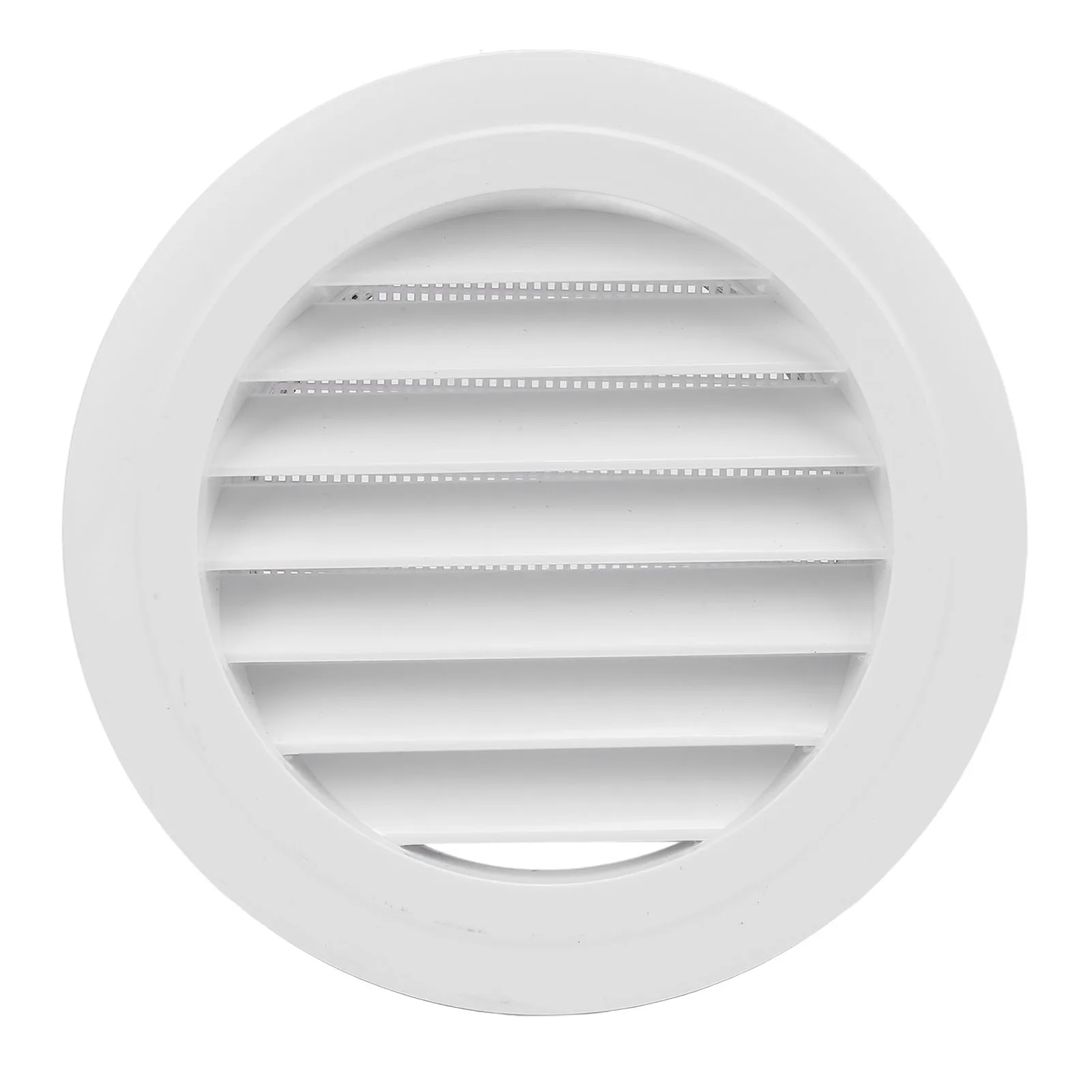 150mm 6 Inch Round Vent Cover ABS Wall Ceiling Mount Slant Louver Grille Cover for HVAC System