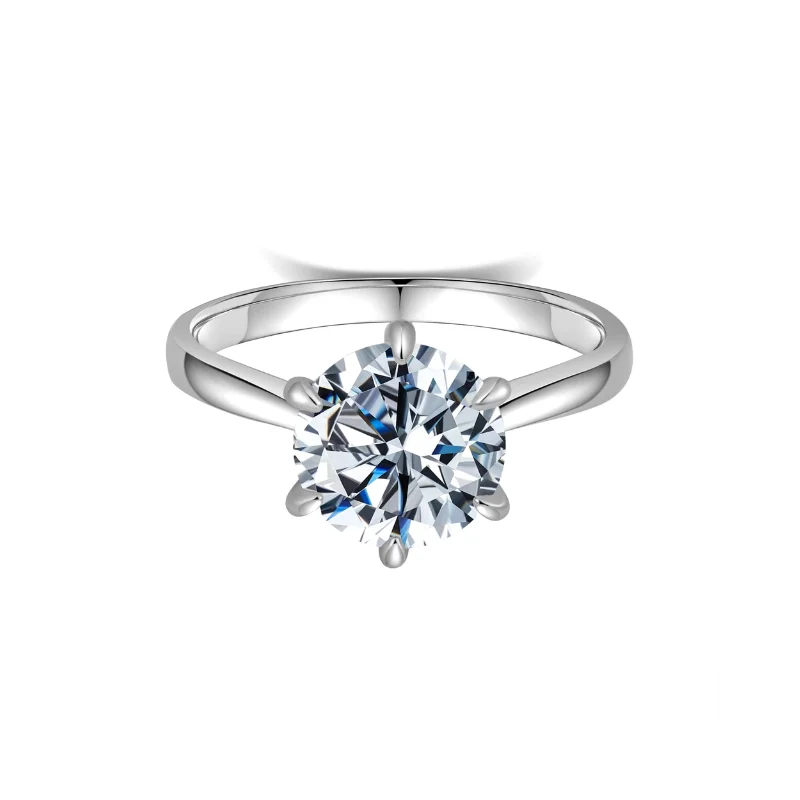 Classic 1ct Women's CZ Round Solitaire Ring with 18K Yellow/White Gold Plated 5A-grade CZ Center Stone Wedding Band Rings Fine Jewelry 7