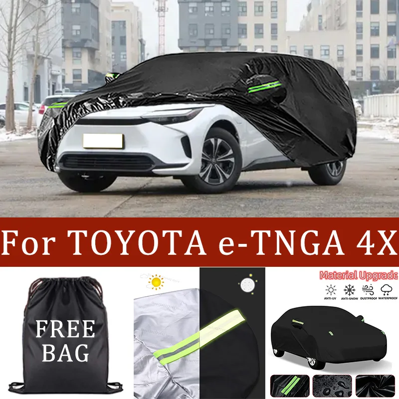 

For TOYOTA e-TNGA 4X Car Cover Full Covers with Reflective Strip Dustproof UV Scratch-Resistant Sunscreen Protective cover