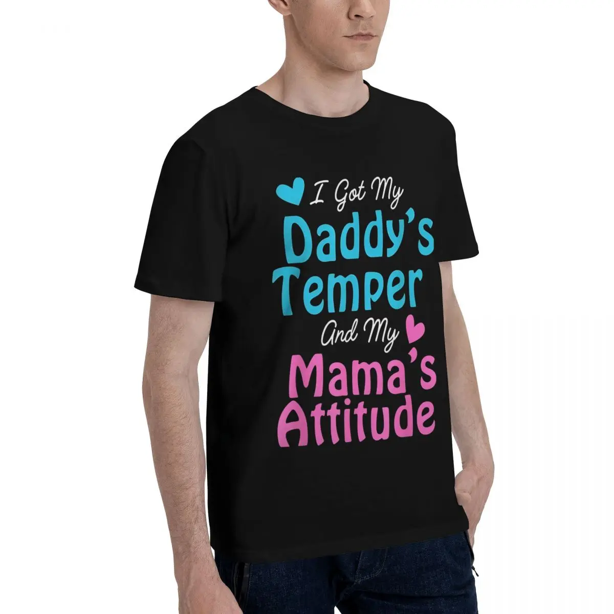 Daddy's Temper Mama's Attitude Motion T-shirts Vintage Travel Kemp Unique USA Size