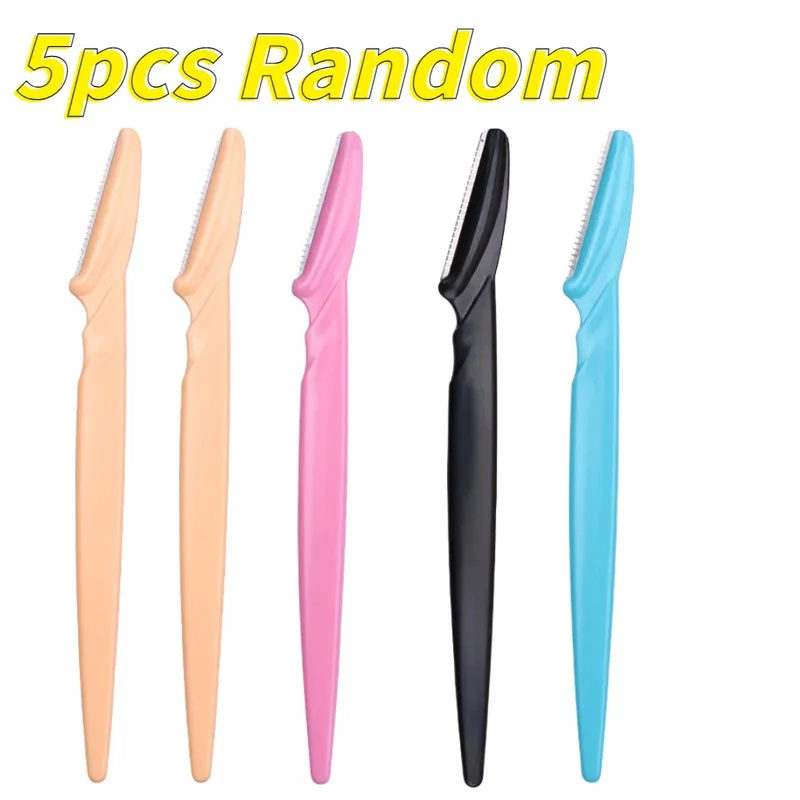 1/5/10 stücke Augenbraue Rasierer Augenbraue Trimmer Frauen Gesicht Rasierer Haarentferner Augenbraue Rasierer Klingen für kosmetische Schönheit Make-Up-Tools