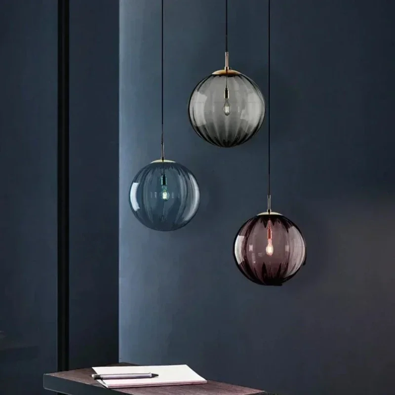 

Современный светодиодный подвесной светильник, минималистичный стеклянный подвесной светильник для кафе, домашнего ресторана, подвесной светильник, прикроватная лампа