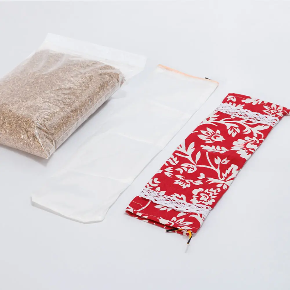 Wormwood DIY Pillow Kit Cervical Neck Support Cylinder Cushion Health Care Handmade Herbal Pillow Traditional Fabric Rest