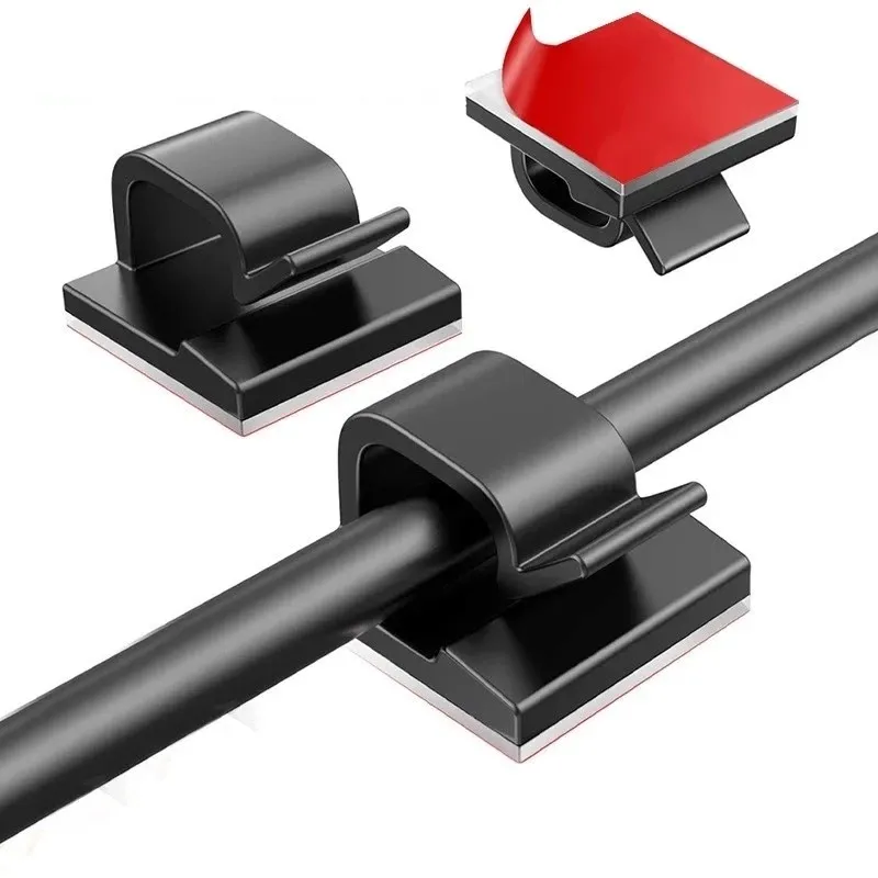 Klipsy do organizowania kabli Uchwyt na nawijarkę do kabli Ochrona kabla USB Zarządzanie kablami Haczyki samoprzylepne Zacisk na biurko do samochodowych słuchawek dousznych Mysz