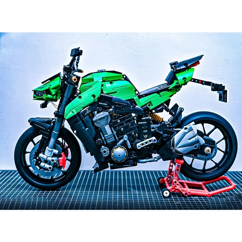 2089pcs MOC Idea Technical Z1000 Motorcycle Locomotive Building Blocks Model Assembling Children's Toys Birthday Gift Set