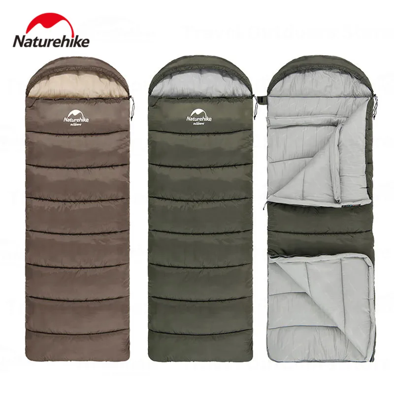 

Naturehike Sleeping Bag Polyester Cotton Ultralight Winter Envelope Sleeping Bags for Adult Outdoor Camping Tourist Waterproof