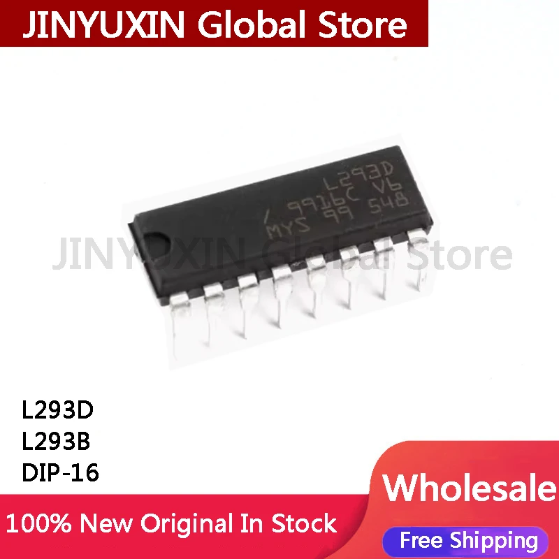 MXY 10Pcs L293 L293D L293B DIP-16 L297N DIP-20 L297D SOP-20 L293DD SOP-20 IC Chip In Stock Wholesale