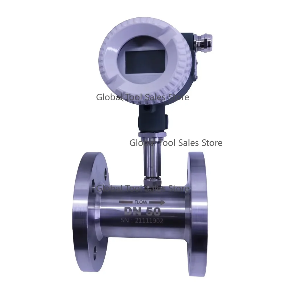 

Turbine Flowmeter Stainless Steel Liquid Flow Meter 4~20mA Putput with LCD Display Flange Connection