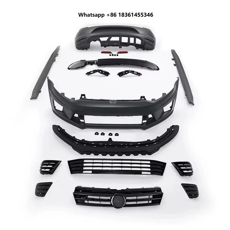 For VW Polo WRC 2010-2017 K-SEEK Car Accessories Material Bodykit Body Kit Facelift Upgrade PP